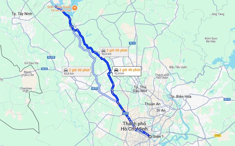 Hướng di chuyển từ các quận trung tâm