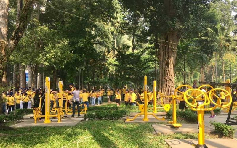 Địa điểm team building công viên Tao Đàn