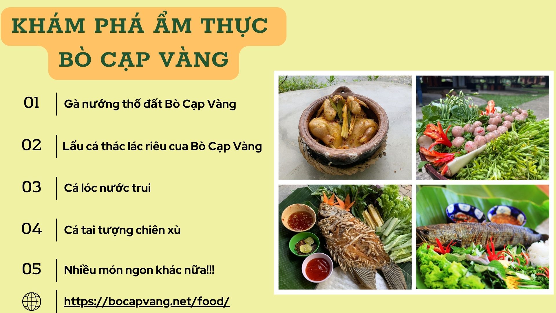 Ẩm thực đặc sắc hương đồng cỏ nội