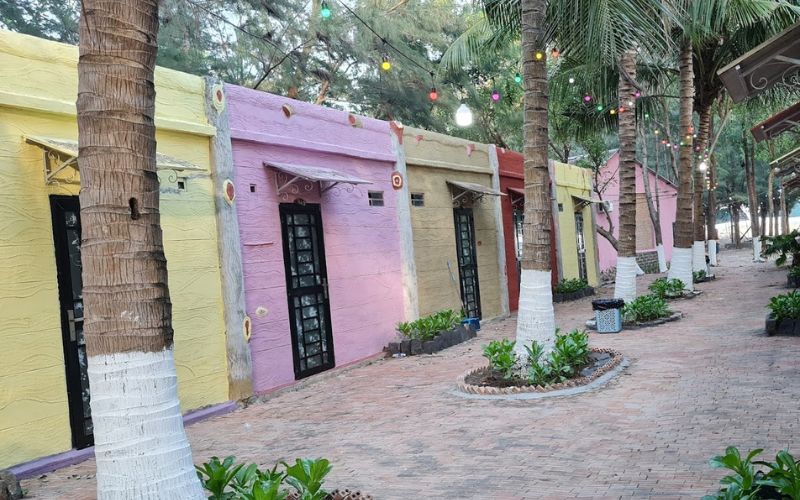 Khu du lich Gió Biển - địa điểm camping Hồ Cốc