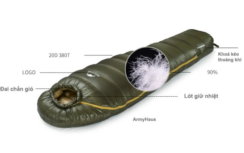 Hướng dẫn chọn túi ngủ cắm trại phù hợp cho chuyến đi 11 Khả năng giữ nhiệt