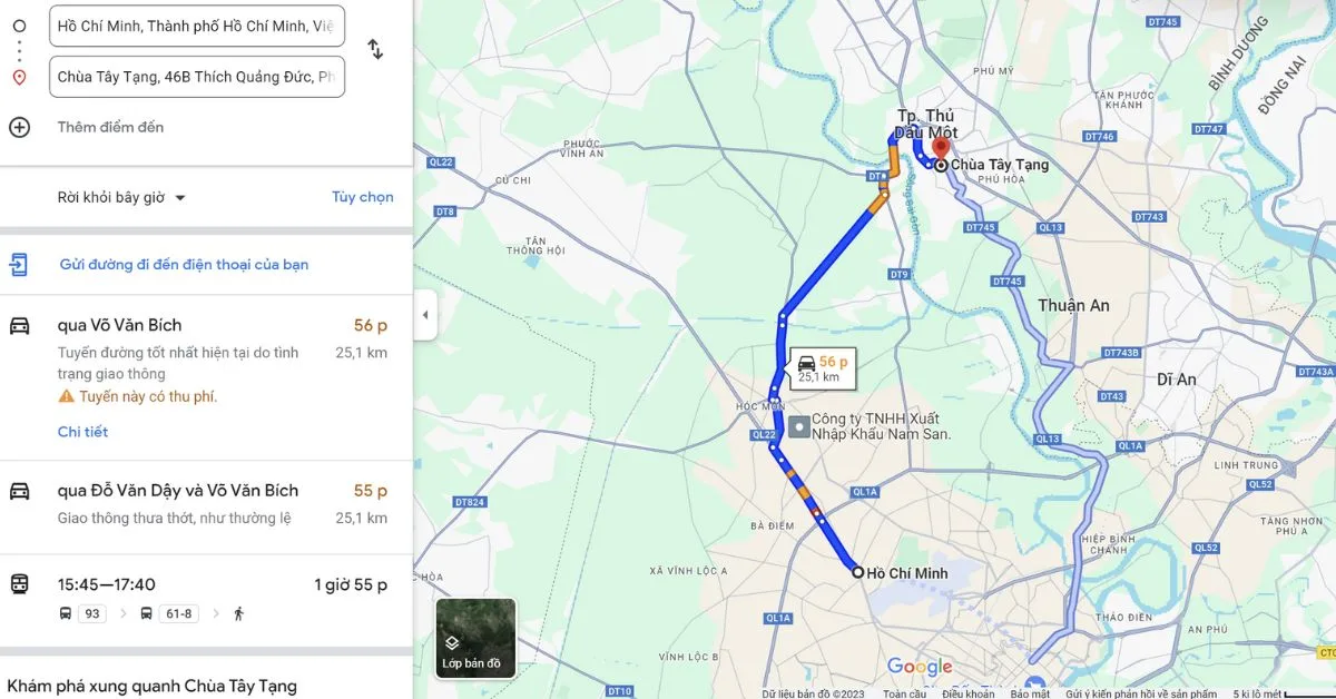 Địa chỉ của chùa Tây Tạng 