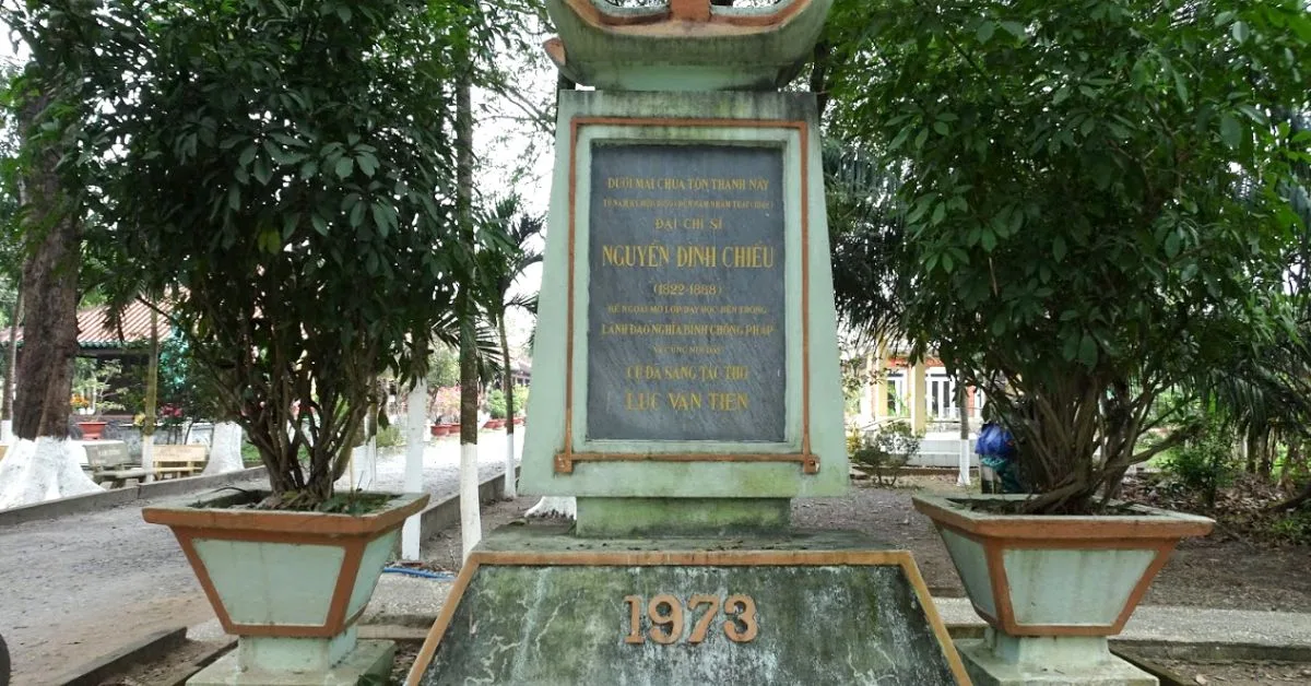 Ngôi chùa gắn bó với thi sĩ Nguyễn Đình Chiểu