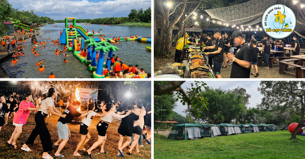 Lịch trình tour cắm trại 2 ngày 1 đêm 650k/ người ở Bò Cạp Vàng