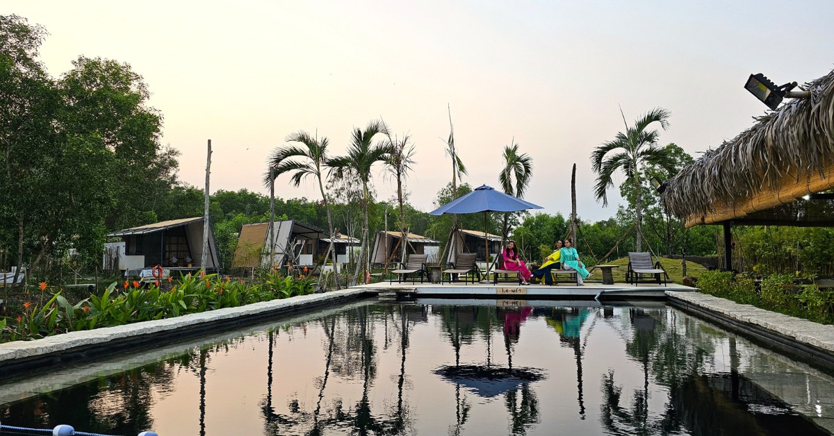 8 địa điểm Glamping gần Sài Gòn cực chất cho giới trẻ 2 TimeOut Island Glamping Resort cắm trại thiên nhiên