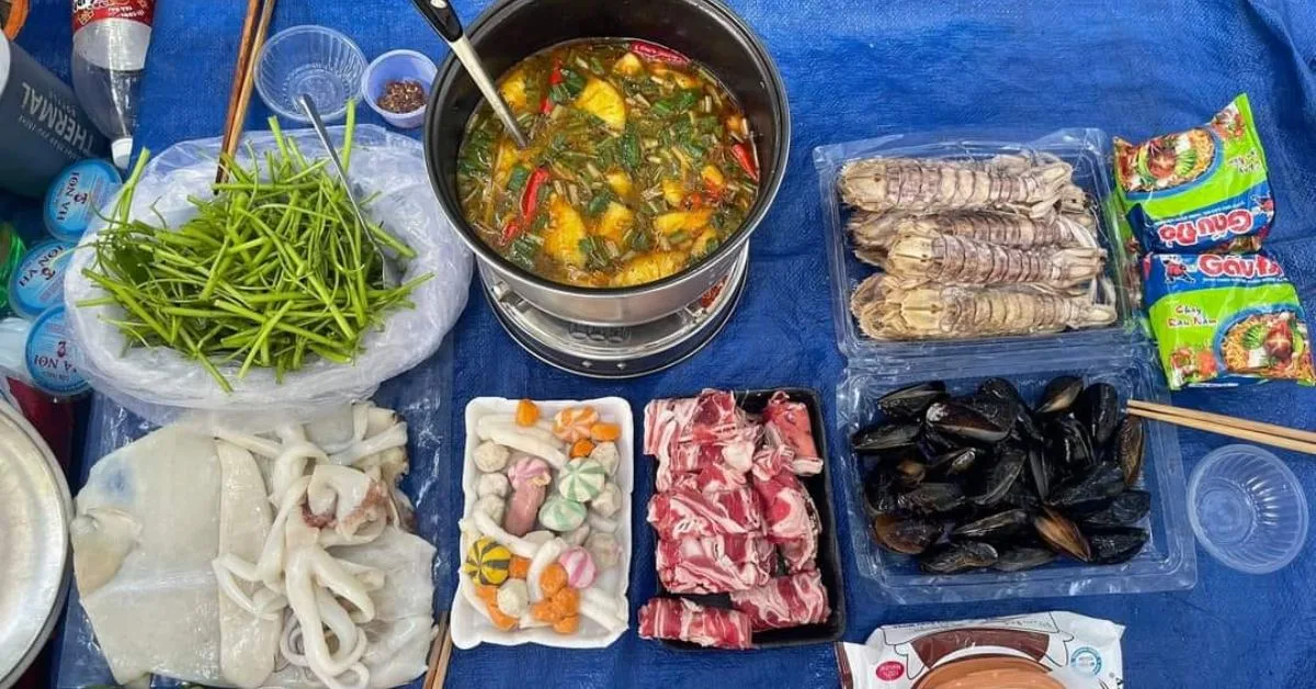 Khu du lịch sinh thái Thủy Châu có bán đồ ăn không?