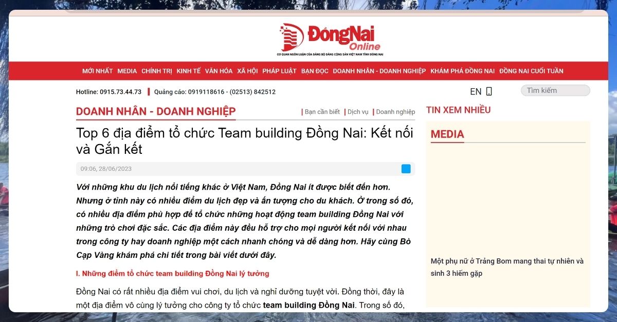 Bò Cạp Vàng được vinh danh là Top 1 địa điểm cắm trại tại Đồng Nai