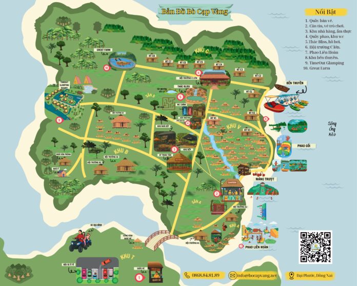 ban-do-bo-cap-vang-2025 bản đồ khu du lịch bò cạp vàng 2025