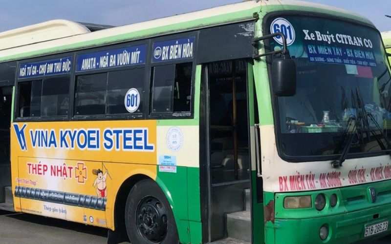 Tuyến xe buýt 601 có đi ngang qua khu du lịch Sơn Tiên