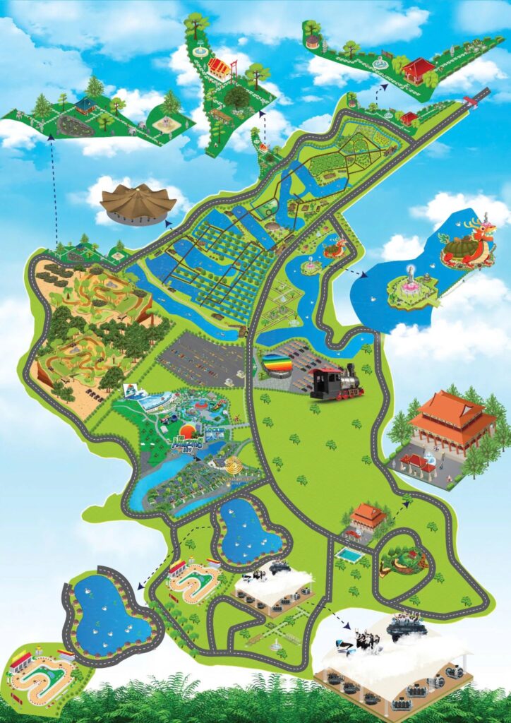 Bản đồ trải nghiệm khu du lịch Sơn Tiên