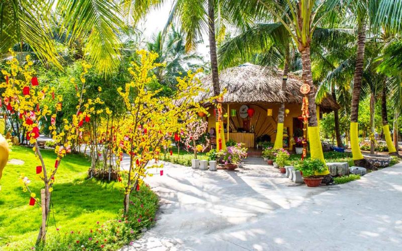 Khung cảnh miền quê tại Làng Tre Việt